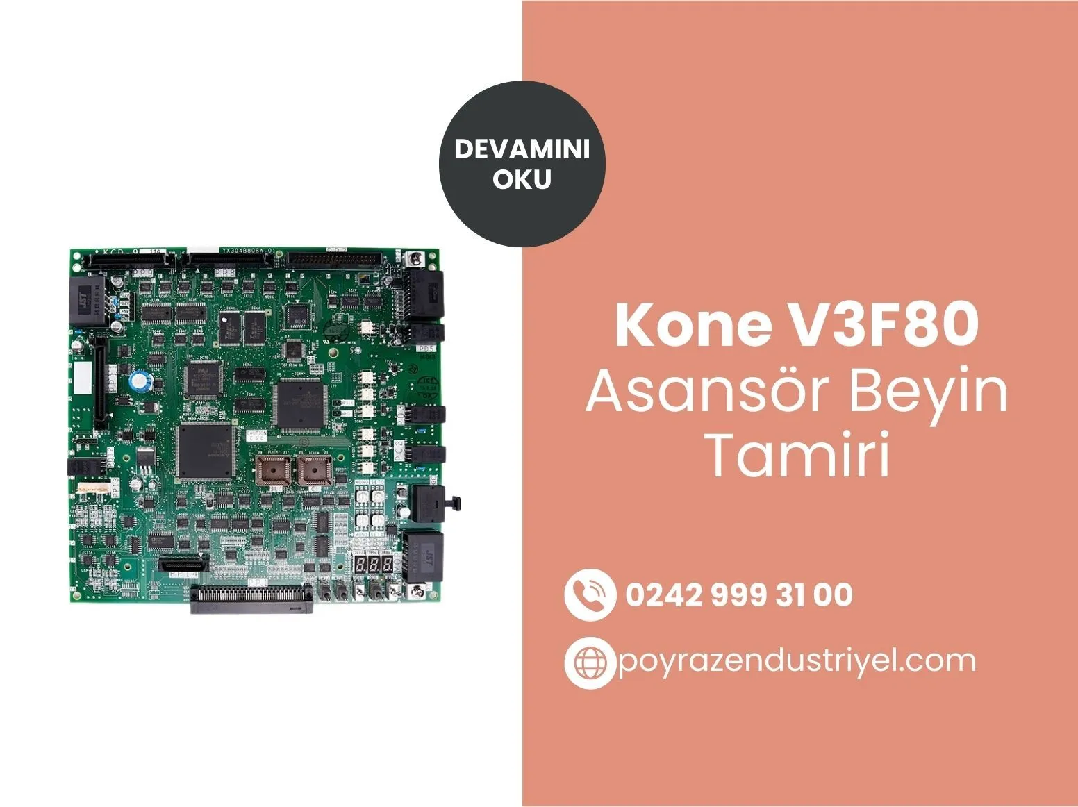 Kone V3f80 Asansör Beyin Tamiri